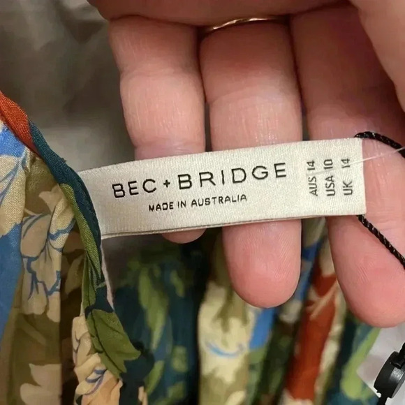 Bec & Bridge Woodstock Patchwork Cutout Cotton/Silk Maxi Dress - Picture 8 of 10